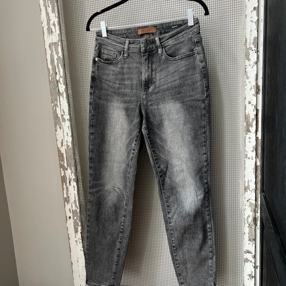 Judy blue jeans black dark‎ wash slim fit size 26